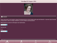 Tablet Screenshot of carolynbcooper.com